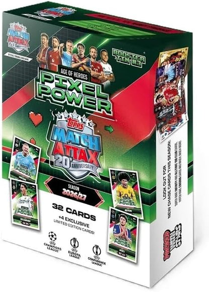 2026/27 Topps Match Attax UEFA 36 Card Collectors TIN w/4 LIMITED EDITION!