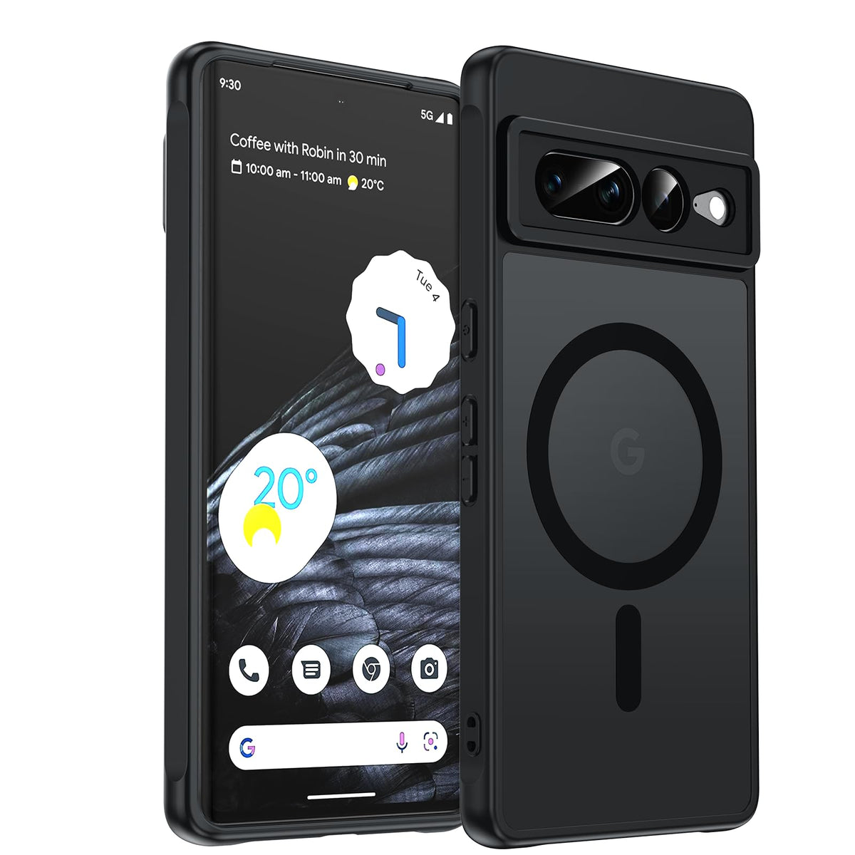 LeYi for Pixel-8A Phone Case: MagSafe Fit & Screen Protector Crystal Clear