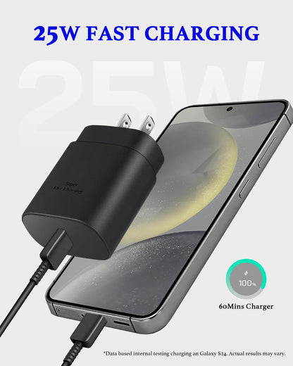 Type C Charger Fast Charging 2-Pack 25W Long 6FT USB C Cable