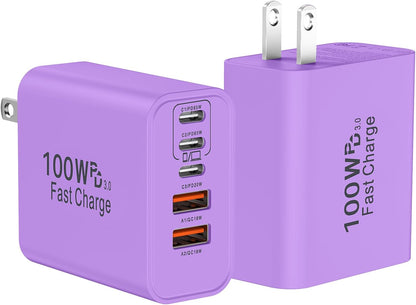 USB C Super Fast Charger Block, 100W USBC Charging Block Wall Plug Adapter