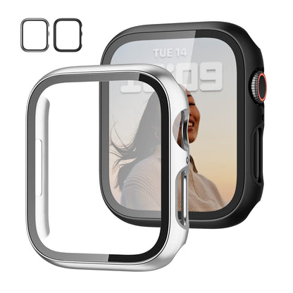 JZK Screen Protector Case for Apple Watch Series 11/10 42mm,Carbon Fibre