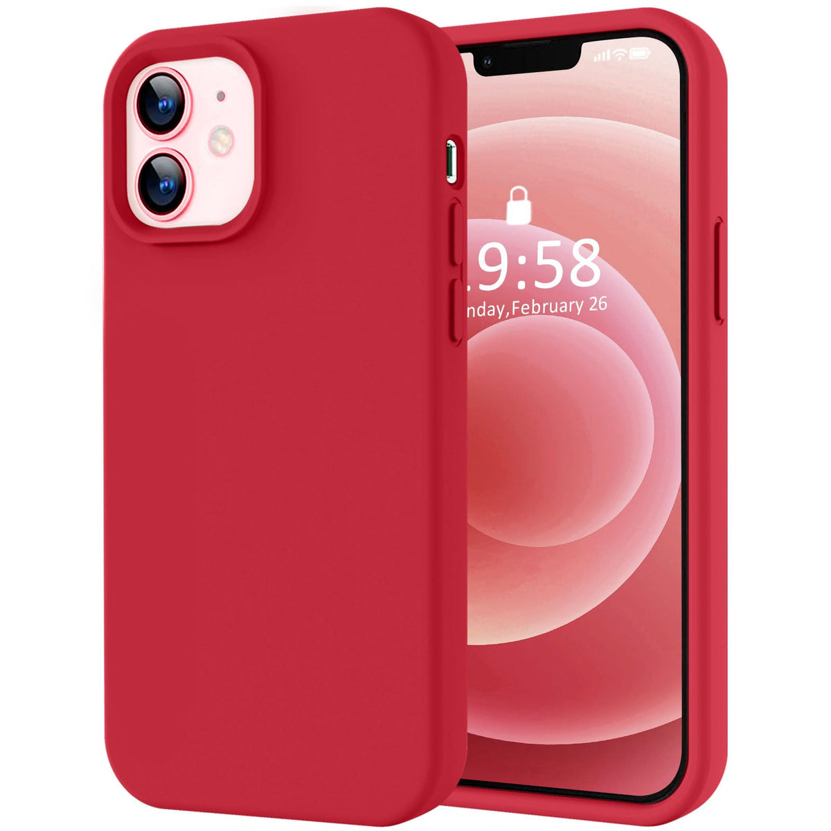LOVE 3000 Designed for iPhone 16 Case, Premium Silicone with [Soft Anti-Scratch Microfiber Lining] Shockproof Protective Phone Case for Men Women Girls 6.1", Black