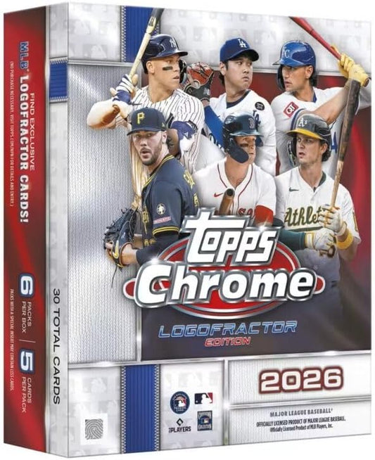 2026 Topps Chrome Baseball Logofractor Edition Box