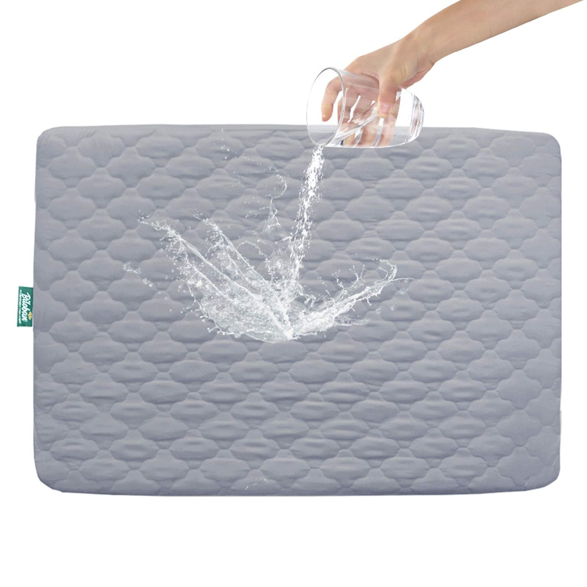 Crib Mattress Protector Sheets Fitted Waterproof Mattress Pad Cover 2 Pack