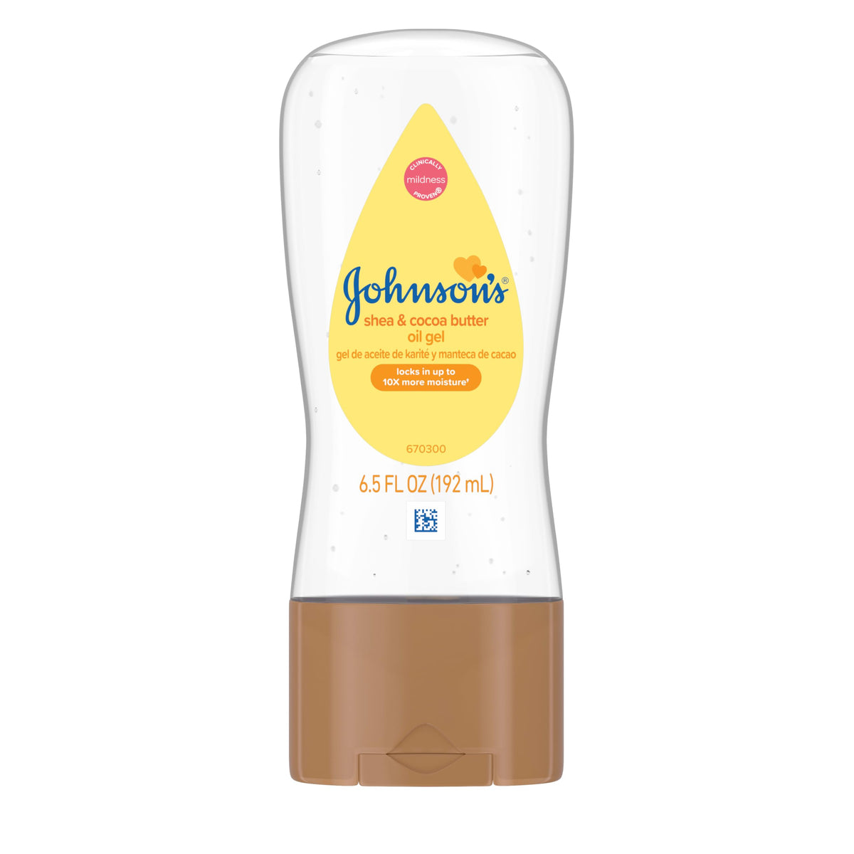 Johnson's Baby Oil with Shea & Cocoa Butter, 20 fl. oz, 6 Pack