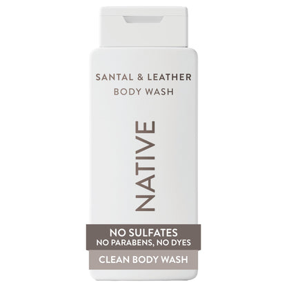 Native Clean Body Wash for Women & Men, Powder & Cotton Scent, 18 fl oz