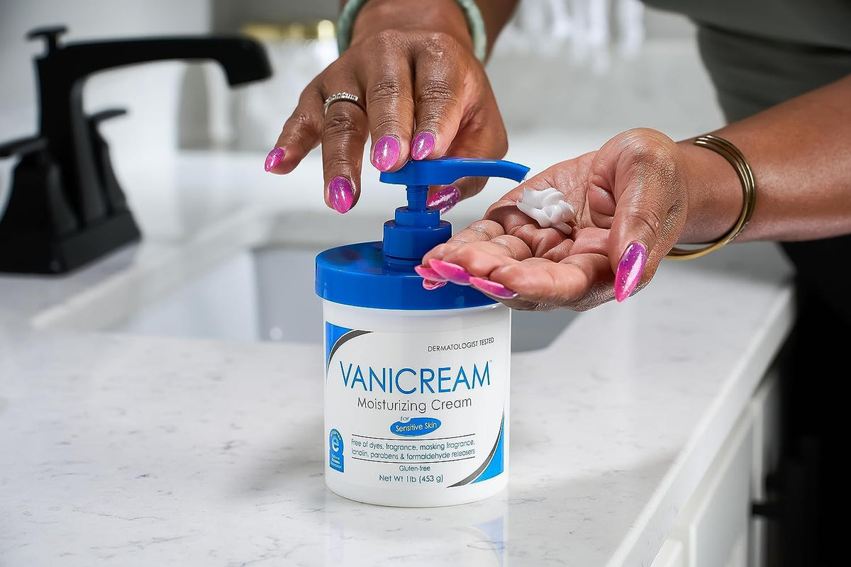 Vanicream Moisturizing Cream, Body & Face Moisturizer, 16 Oz Pump Dispenser
