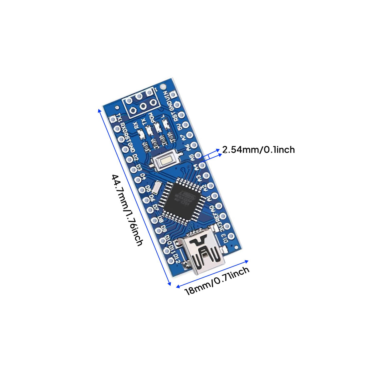 ELEGOO Presoldered Nano Board USB-C with Cable Compatible with Arduino 3PC