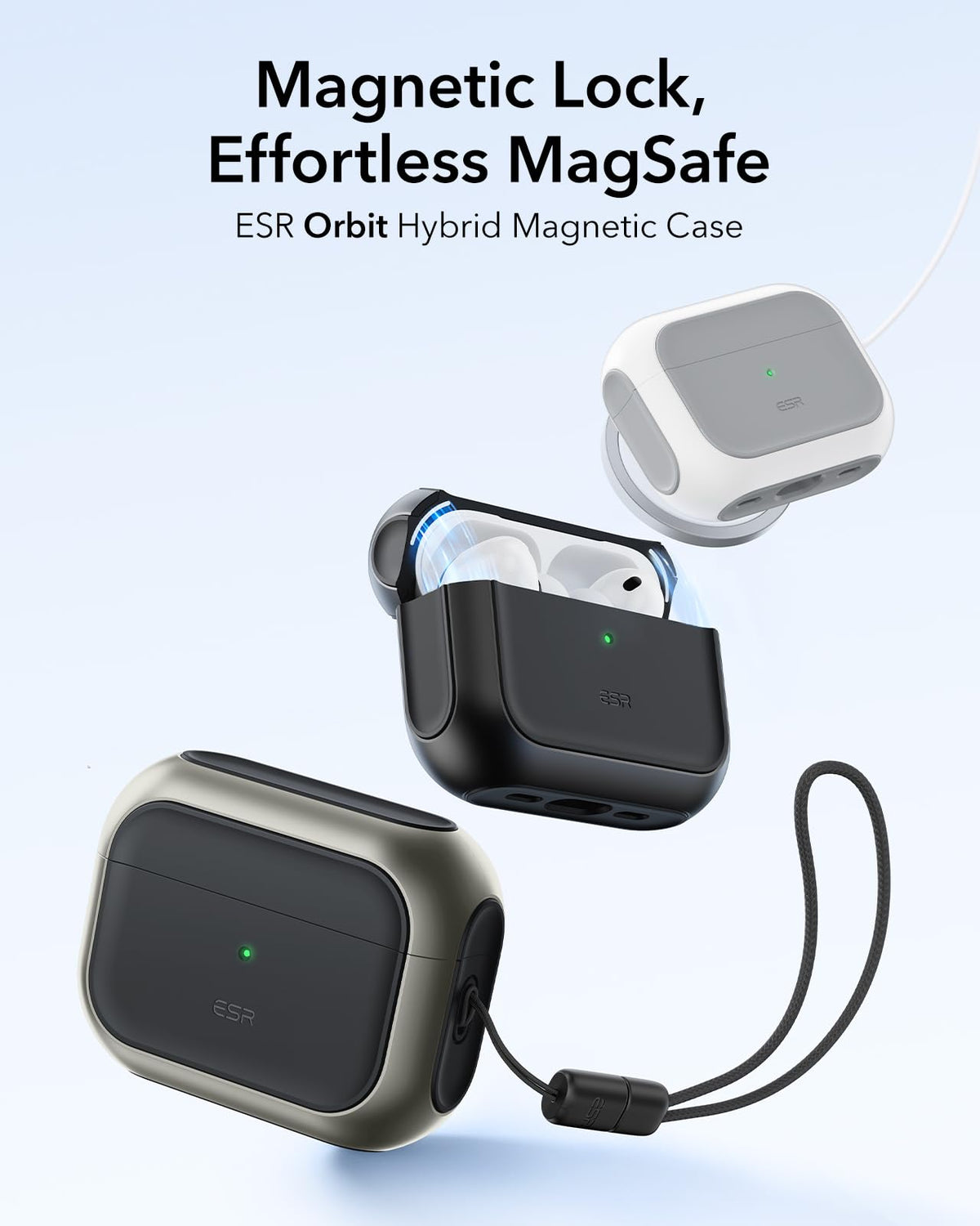 ESR for AirPods Pro 3 Case, Compatible with MagSafe, Orange