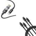 Baseus USB C Cable, 100W 5A Fast Charging USB C Charger Cable with LED Display USB C Cable, 2-Pack 3.3ft 100W 5A Fast Charging USB C to USB C Cable