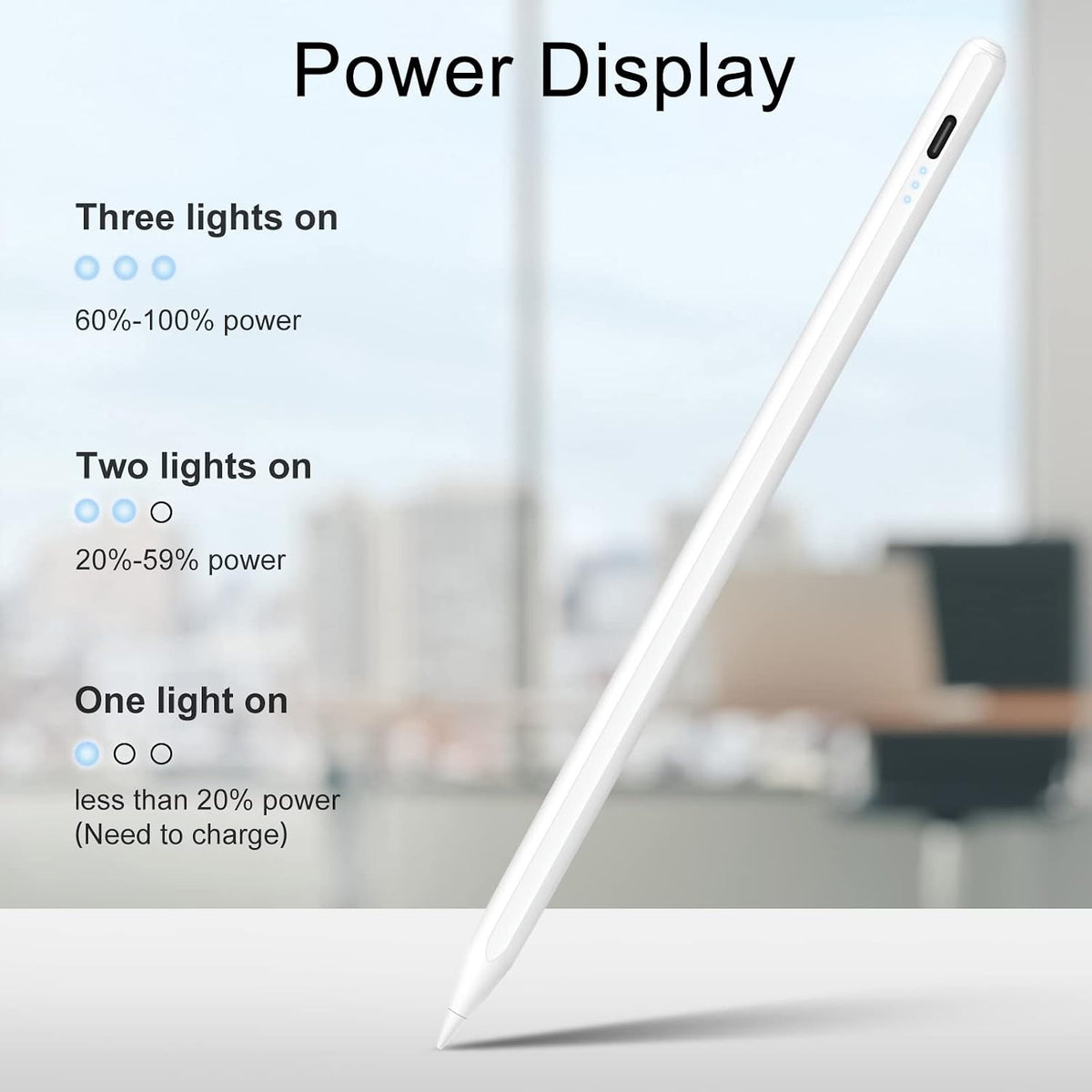 DIGIROOT iPad Pencil for 2018-2026, Plam Rejection Stylus Pen for iPad