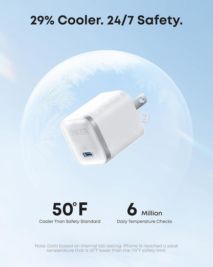 Anker iPhone Charger, 45W Type C Fast Charging, USB C Charger Block