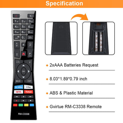 for-LG-Magic-Remote, Gvirtue Solar Voice Remote Control for-LG-Smart TV