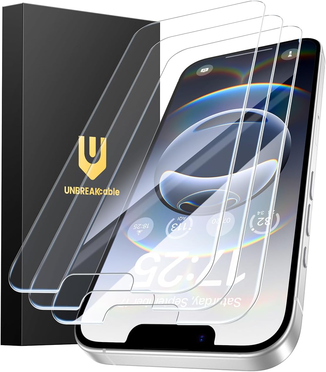UNBREAKcable 3-Pack Screen Protector for iPhone SE 2022/SE 2020, iPhone 8/7