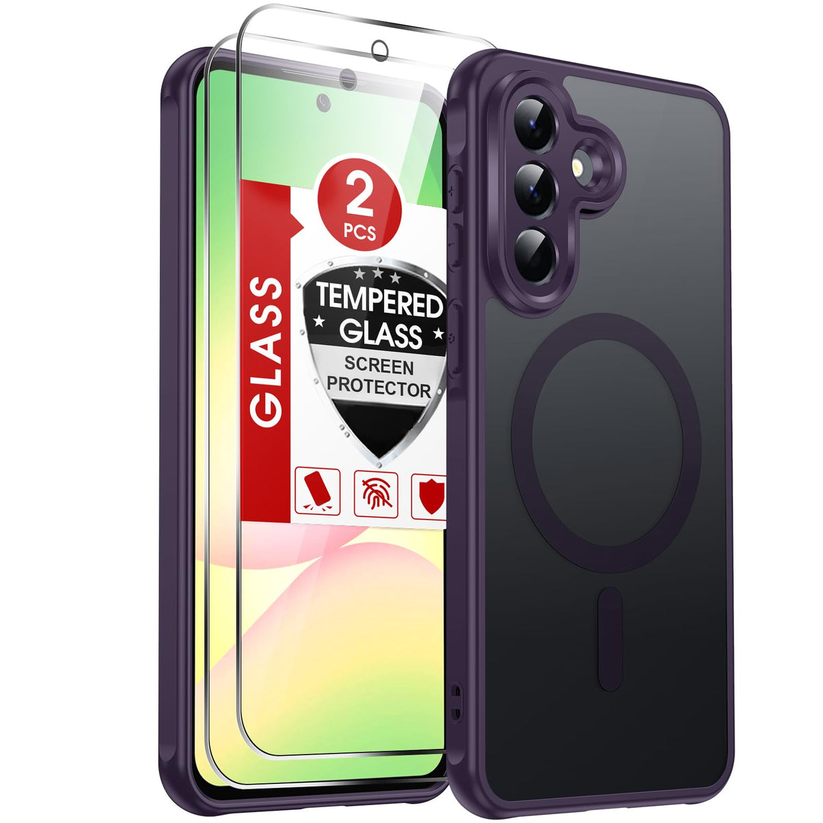 LeYi for Pixel-8A Phone Case: MagSafe Fit & Screen Protector Crystal Clear