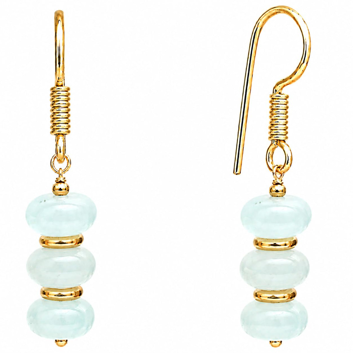 Gempires Beaded Gemstone Dangle Earrings for Women, Boho Gold Birthstone