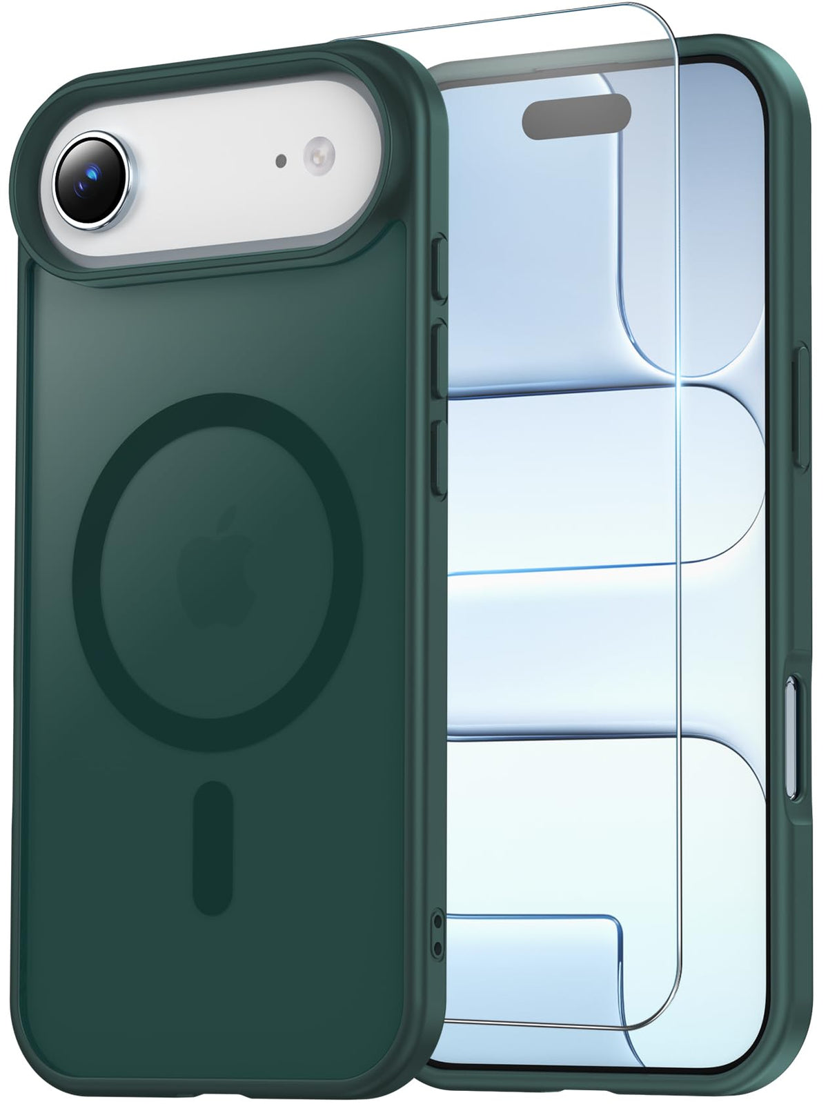 Temdan for iPhone AIR Case with Screen Protector Beige
