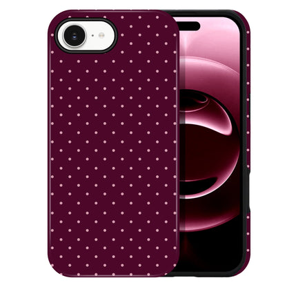 Polka Dot Pattern Phone Case for iPhone 17 6.3", White