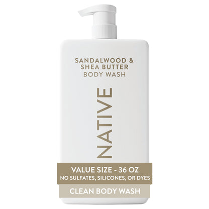 Native Body Wash 3 Pack - Natural Body Wash Women & Men - SLS & Paraben Free - Cucumber & Mint, Coconut & Vanilla, Lavender & Rose