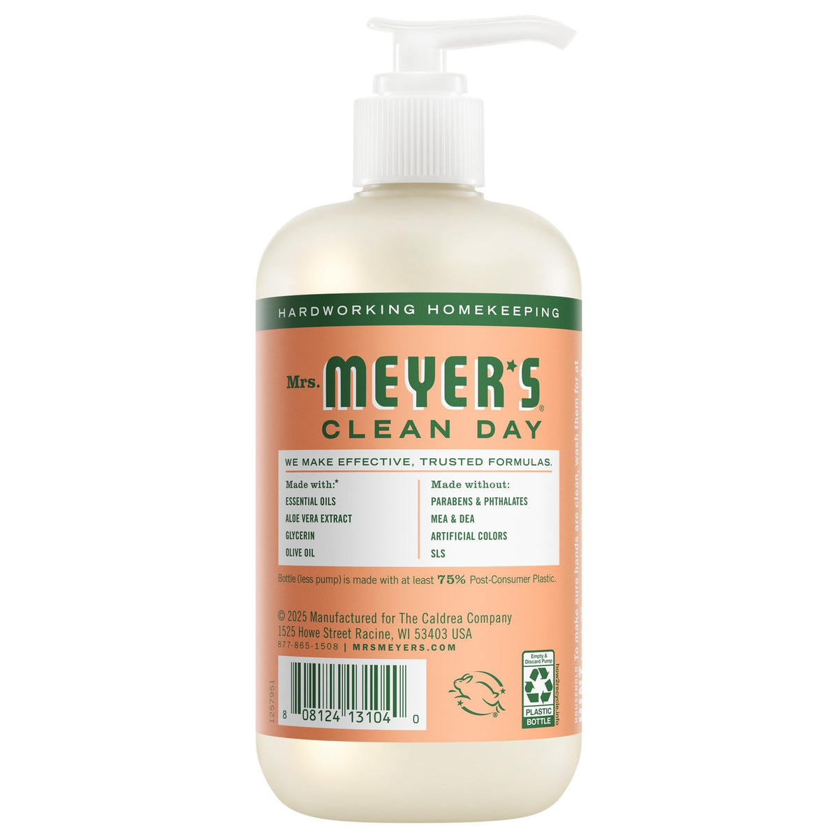 MRS. MEYER'S CLEAN DAY Liquid Hand Soap, Lemon Verbena, 12.5 fl oz, 3 Pack