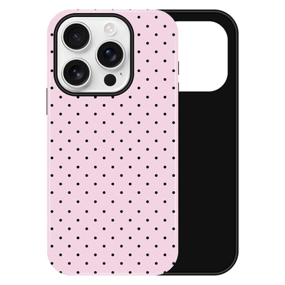Polka Dot Pattern Phone Case for iPhone 17 6.3", White