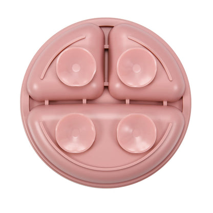 PandaEar 3 Pack Toddler Plates, Silicone Divided Suction Plate for Babies, BPA-Free 100% Food-Grade Silicone Unbreakable Baby Plate (Pink/Purple/Blue, Without Lids)