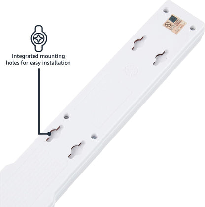 Amazon Basics Surge Protector Power Strip, 6-Outlet, 790 Joules, Circuit Breaker, LED Indicator, 6ft Extension Cord, White