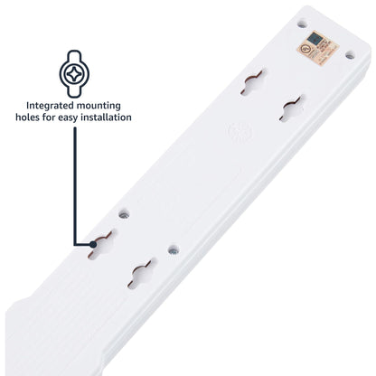 Amazon Basics Surge Protector Power Strip, 6-Outlet, 790 Joules, Circuit Breaker, LED Indicator, 6ft Extension Cord, White