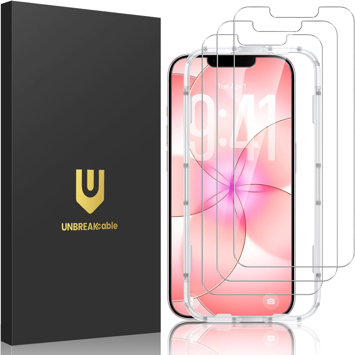 UNBREAKcable 3-Pack Screen Protector for iPhone SE 2022/SE 2020, iPhone 8/7