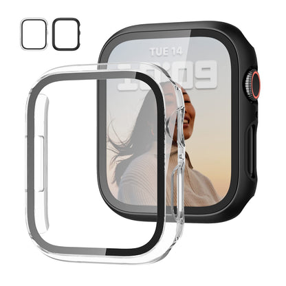 JZK Screen Protector Case for Apple Watch Series 11/10 42mm,Carbon Fibre