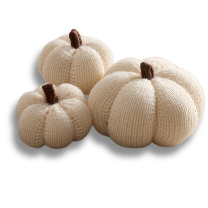 Mini Knit Pumpkins Set of 5, Fall Décor (Autumn Set)