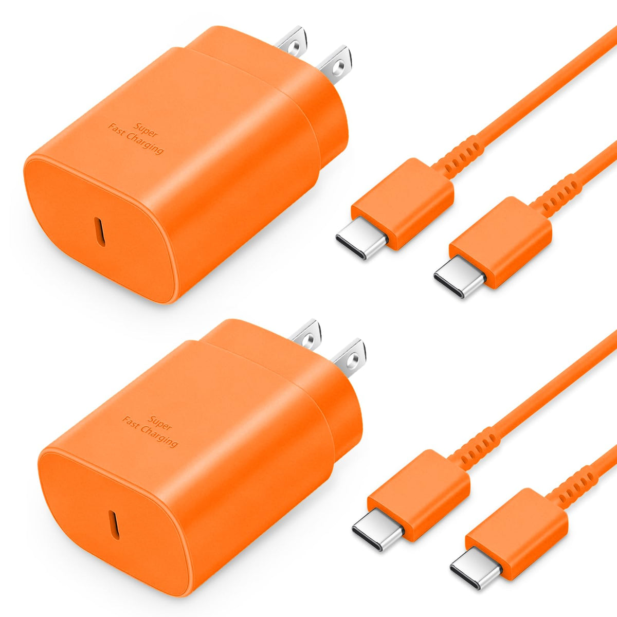 Type C Charger Fast Charging 2-Pack 25W Long 6FT USB C Cable