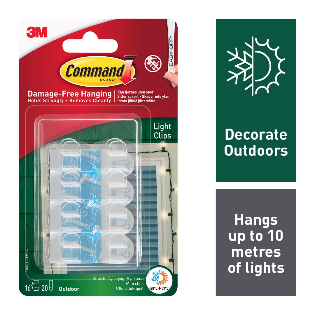 Command Clear Refill Strips Mini 40Strips/PK/ 12PK/CS