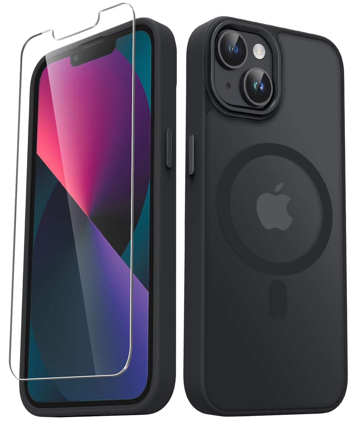 for iPhone 14 Plus Case, Matte Magnetic Phone Case, Lavender Purple