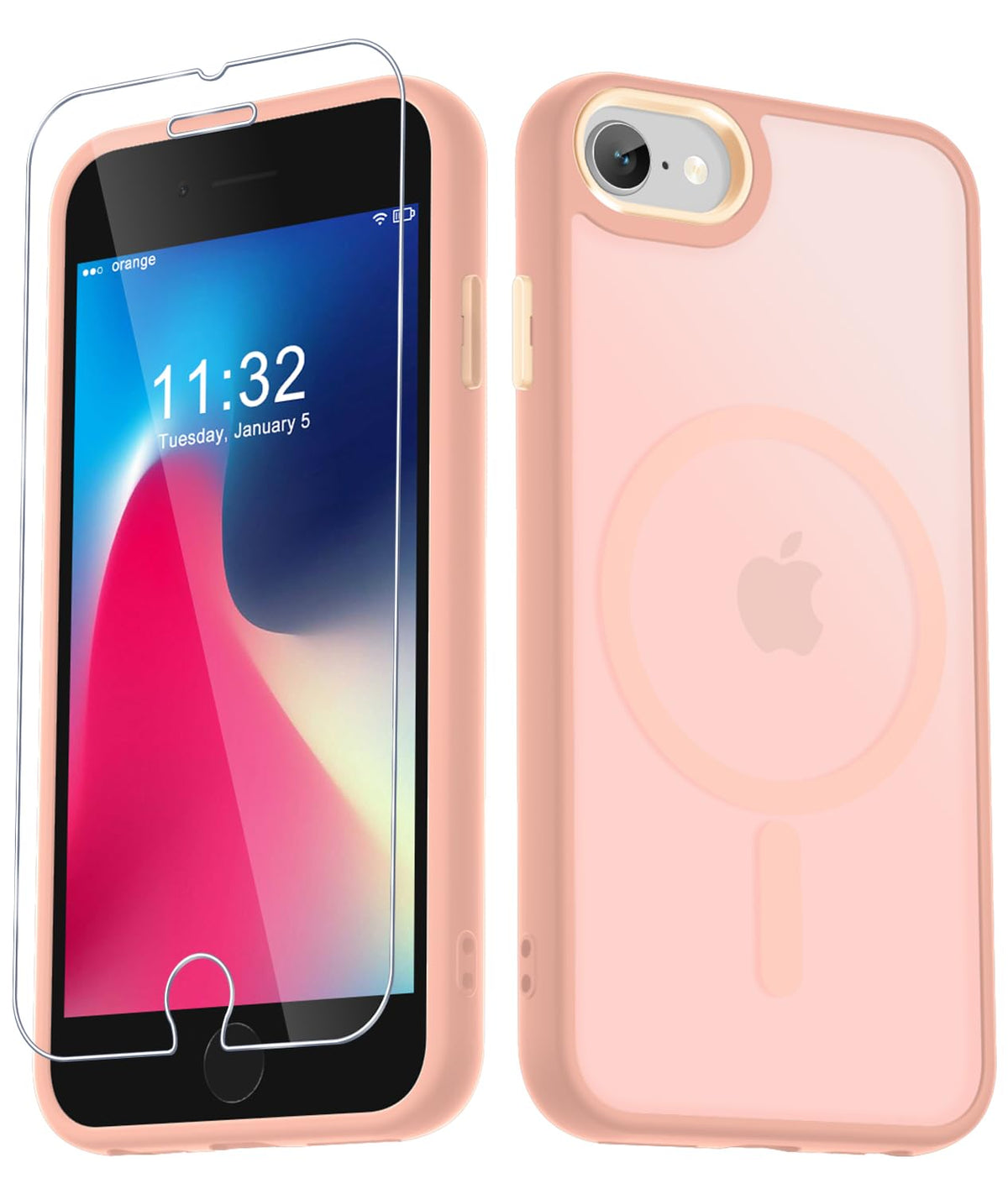 for iPhone 14 Plus Case, Matte Magnetic Phone Case, Lavender Purple