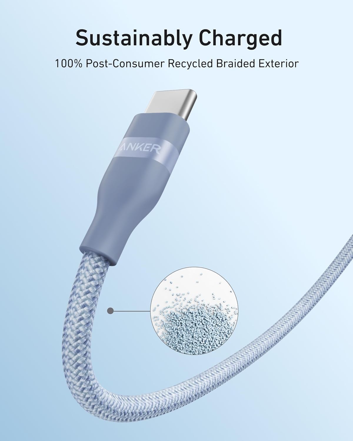 Anker Nano USB C to USB C Cable, 240W Fast Charging Cable (Black, 10ft)