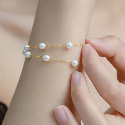 Pearl Bracelets for Women and Girls, Dainty Bracelet Wedding Pearl Jewelry