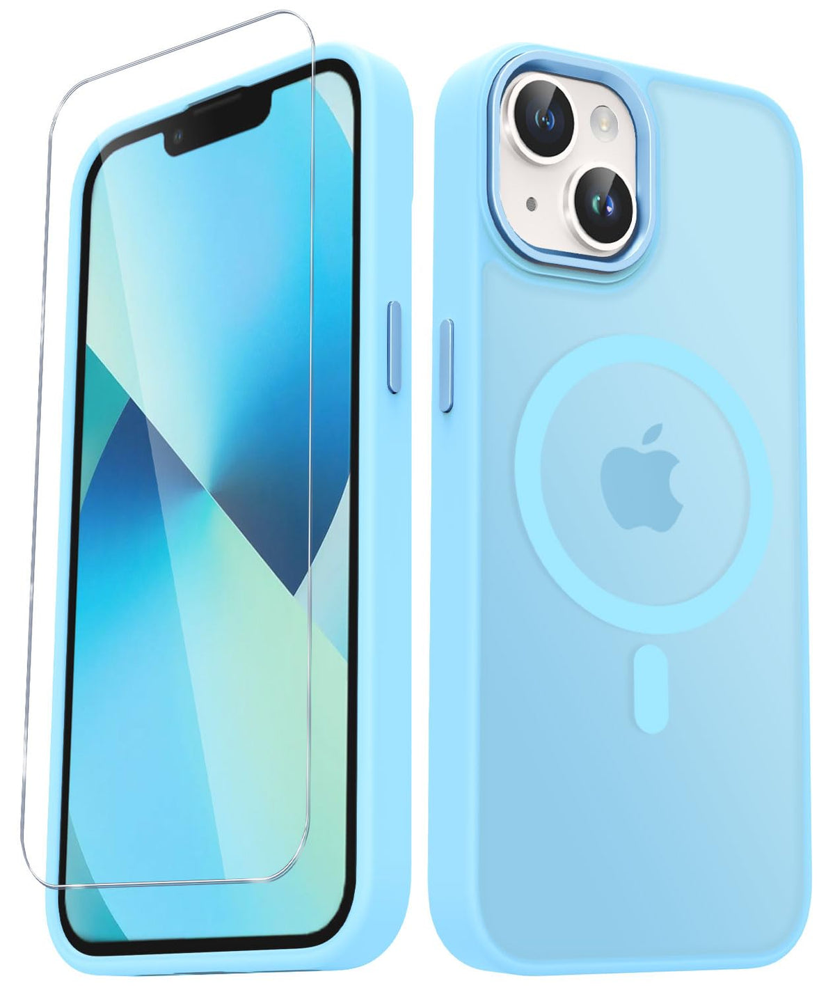 for iPhone 14 Plus Case, Matte Magnetic Phone Case, Lavender Purple
