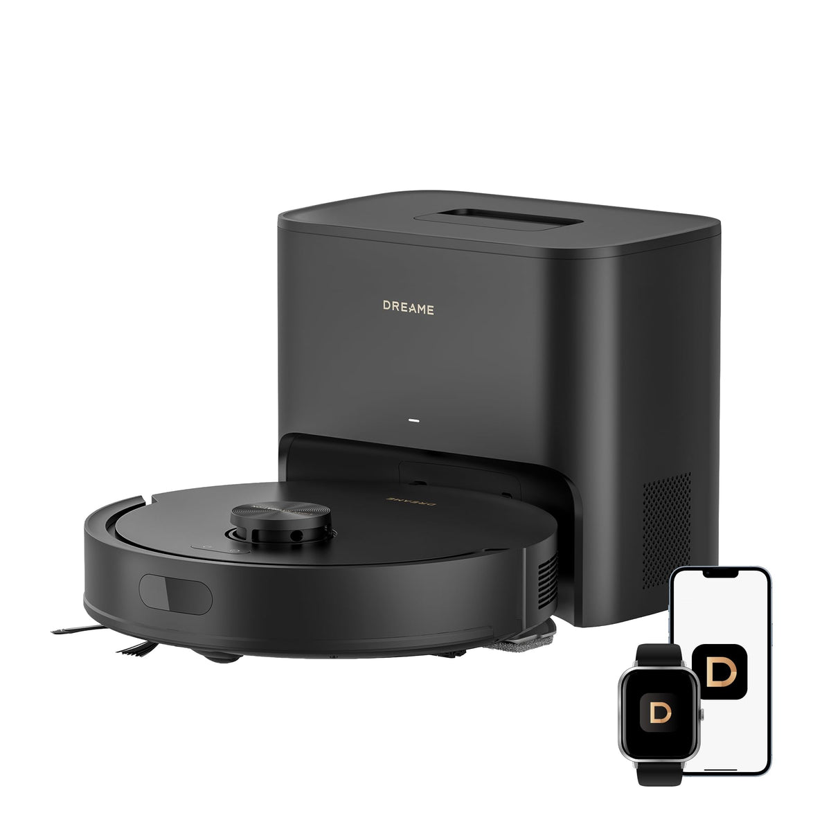 dreame D20 Pro Plus Robot Vacuum and Mop, Detangling DuoBrush for Pet Hair