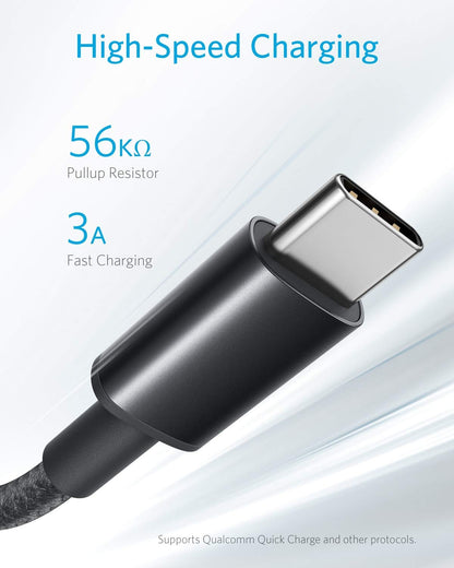 Anker USB A to USB C Cable, USB to USB C Cable(2Pack,3ft,Black)