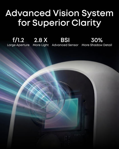 eufy Security Indoor/Outdoor Camera C35, Spotlight-Free Color Night Vision