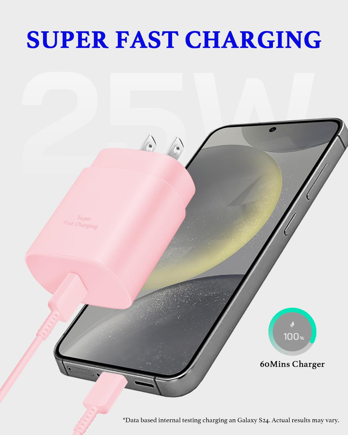 Type C Charger Fast Charging 2-Pack 25W Long 6FT USB C Cable
