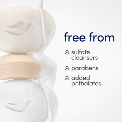 Dove Sensitive Beauty Bar Soap, Fragrance Free, 8 Count, 3.75 oz