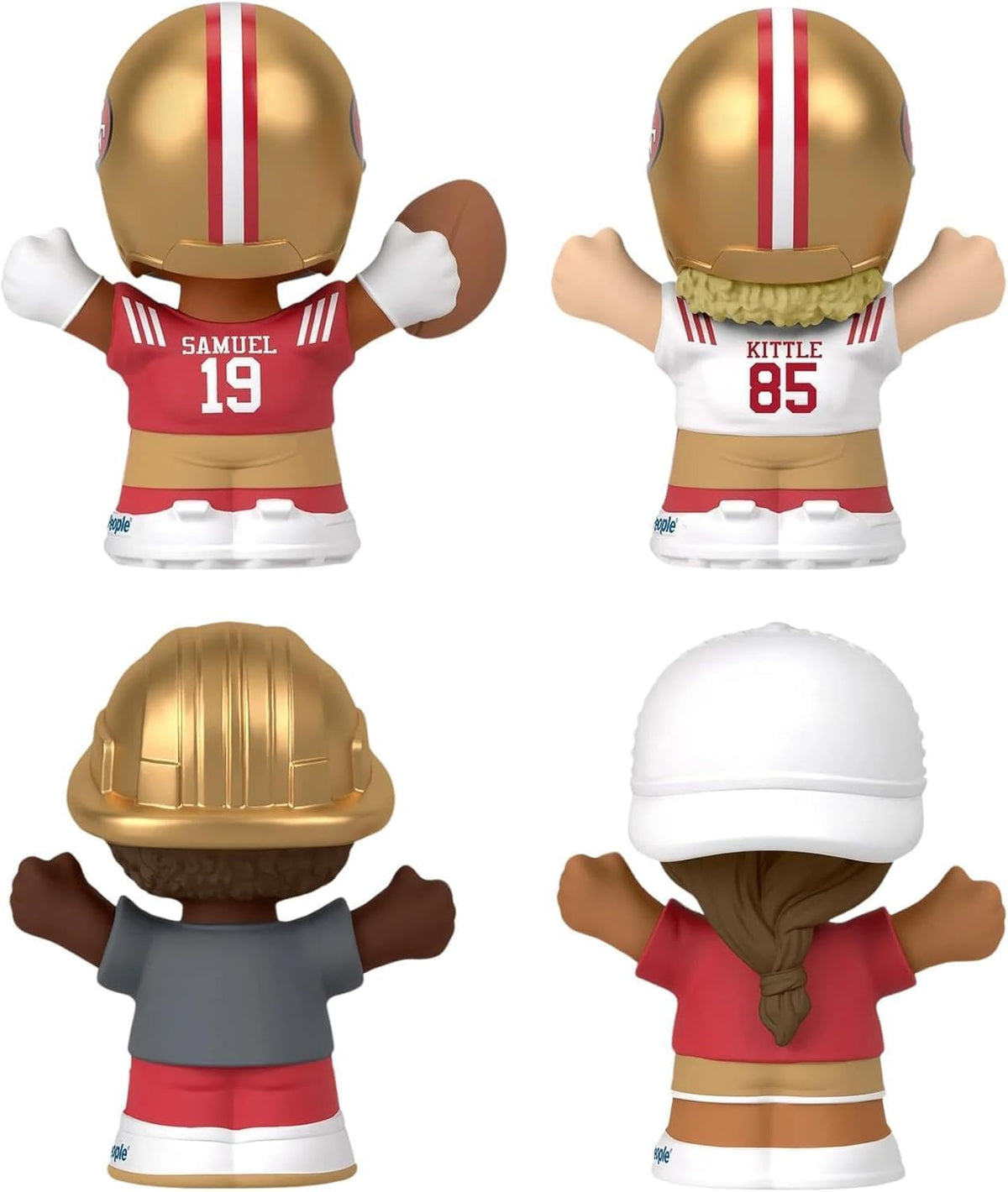 49ers Little People Collector 4 Pack Figure Set Featuring George Kittle Plus