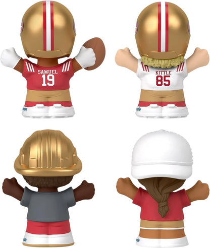 49ers Little People Collector 4 Pack Figure Set Featuring George Kittle Plus