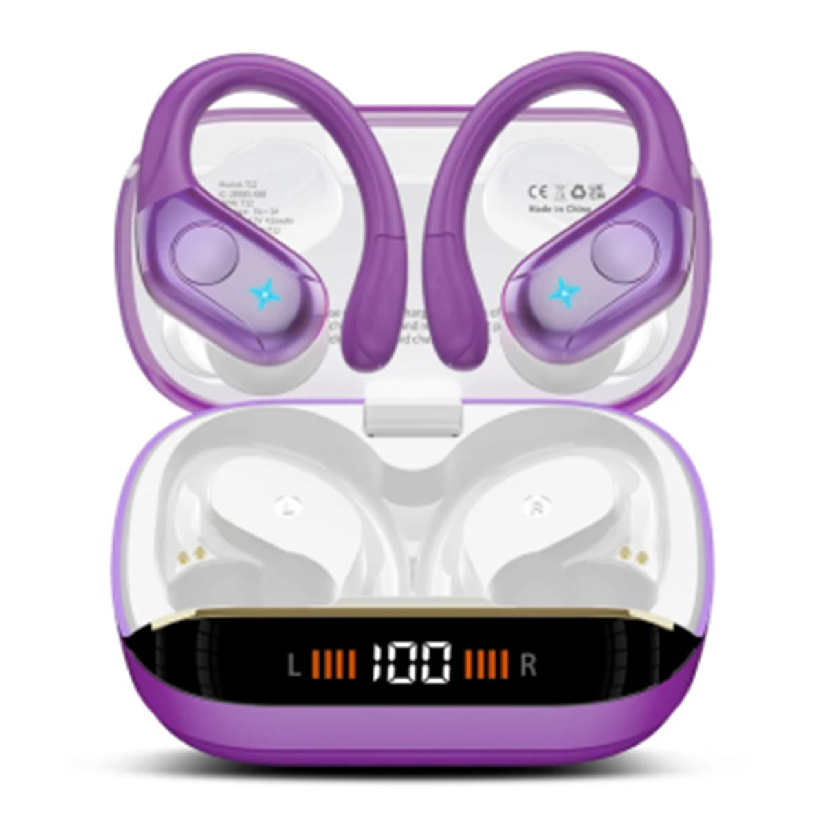 Wireless Earbuds Sports, 75Hrs Bluetooth 5.4 Headphones, Bass Hi-Fi Stereo
