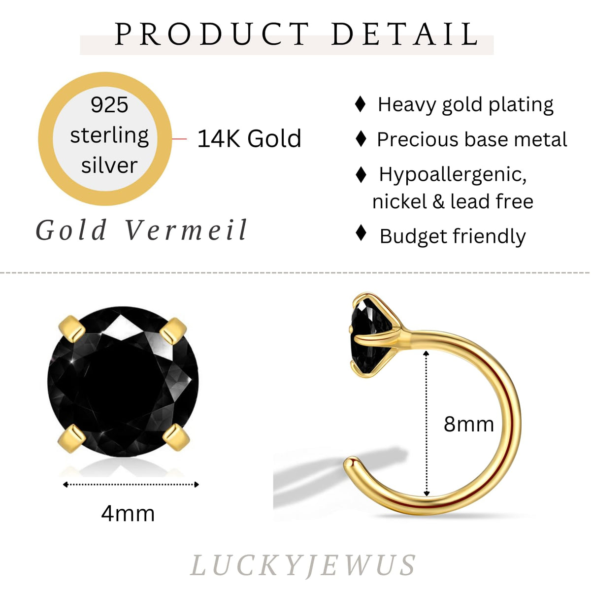 925 Sterling Silver Small Huggie Half Hoop Earrings for Women