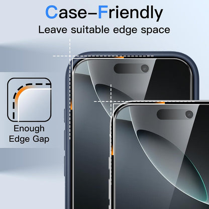 JETech Privacy Screen Protector for iPhone 16 Pro Max, 2-Pack