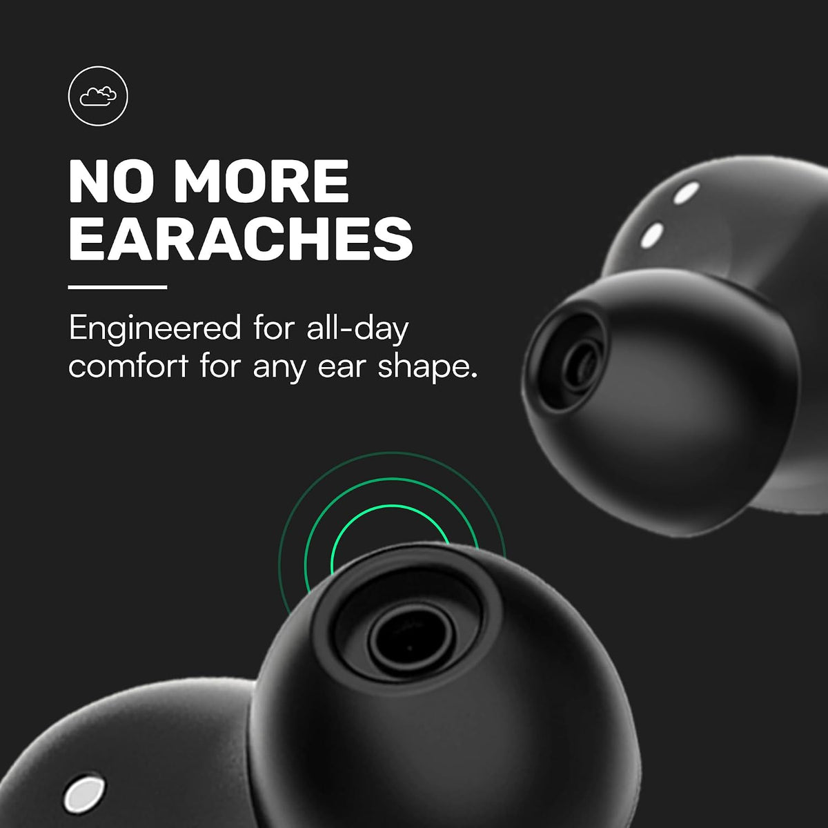 Raycon Everyday Earbuds Classic 2X Earbuds Bundle (Black & Purple) - Stereo Sound, Active Noise Canceling, in-Ear Bluetooth Headset True Wireless 32 Hours Playtime