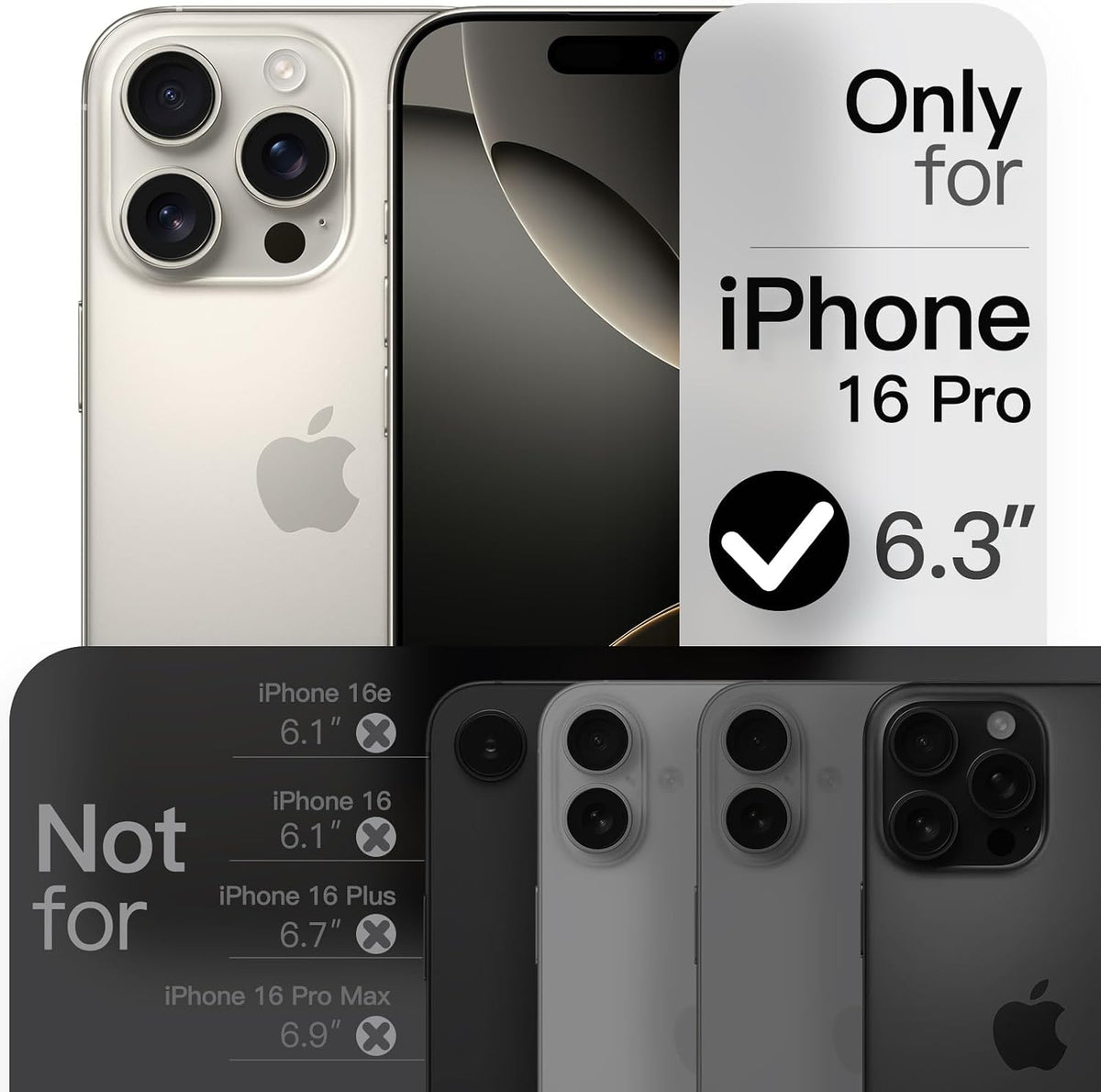 JETech Magnetic Slim Case for iPhone 18 Pro, Dark Cherry